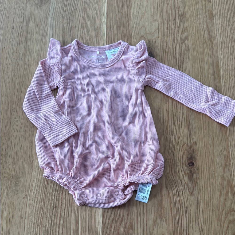 Posh Peanut Pink Ruffled One Piece